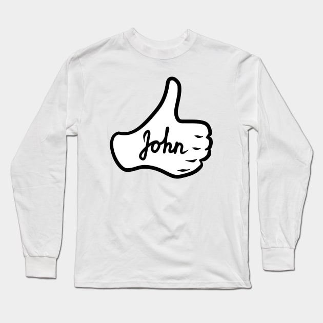 Men name John Long Sleeve T-Shirt by grafinya